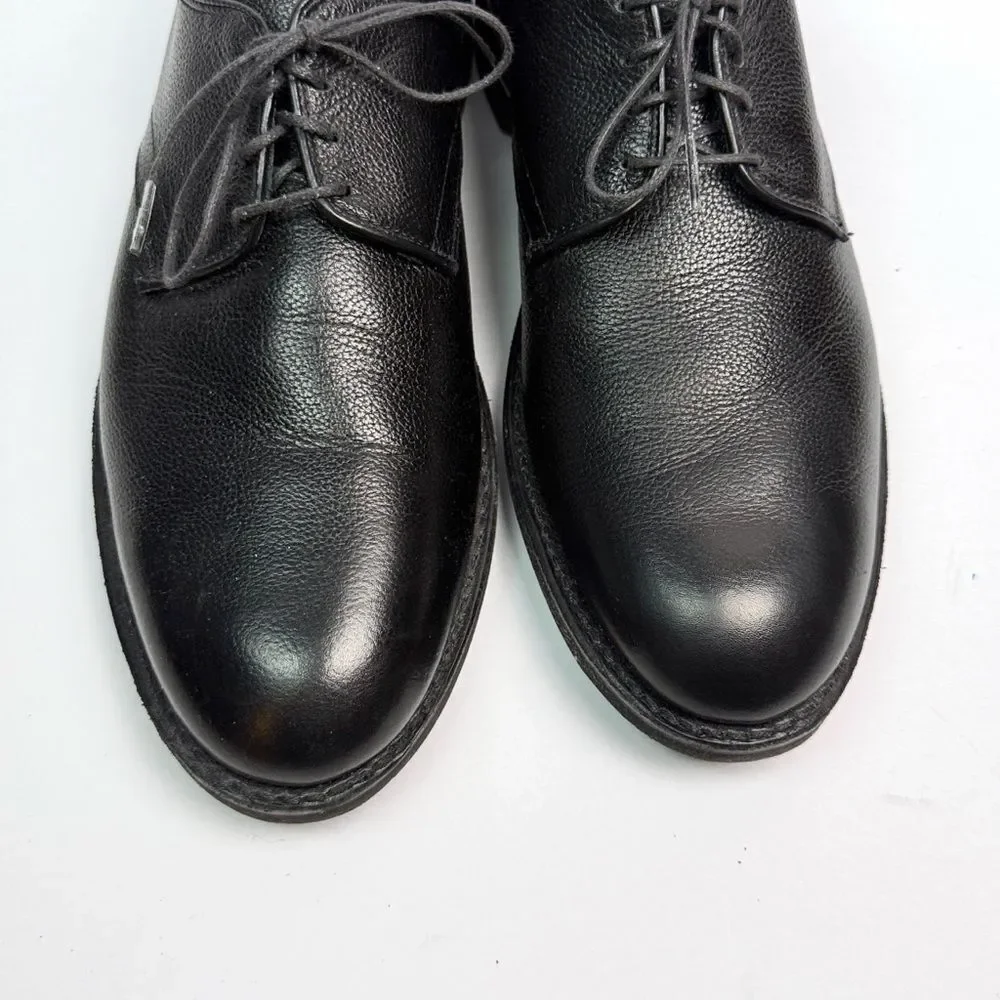 Allen Edmonds Nomad Derby Shoes Black Pebbled Leather Lace Up Plain Toe size 10B